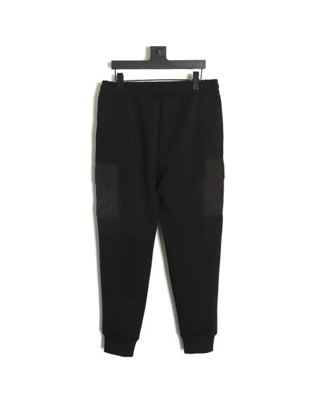 Louis Vuitton pocket embroidered logo cotton cargo trousers,Louis Vuitton Jeans,CASUAL PANTS,APPAREL