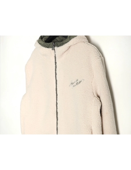 Louis Vuitton Checkerboard Nylon Reversible Sherpa Jacket,Louis Vuitton Jacket,Jacket,APPAREL