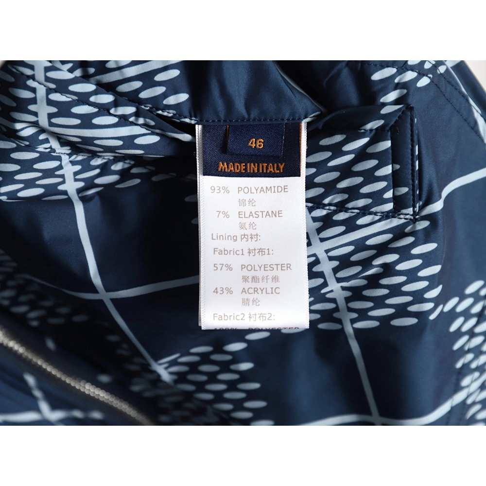 Louis Vuitton Checkerboard Nylon Reversible Sherpa Jacket,Louis Vuitton Jacket,Jacket,APPAREL