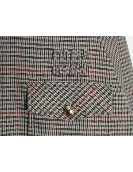Miu Miu fine plaid stand collar zipper jacket,Miu Miu Jacket,Jacket,APPAREL