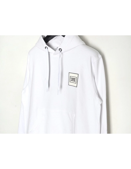 Burberry chest silicone square logo hooded sweatshirt,Burberry Sweatshirt,Sweatshirt,APPAREL