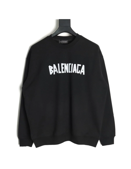 Balenciaga Mixed LOGO Print Lettering Crew Neck Sweatshirt,Balenciaga Sweatshirt,Sweatshirt,APPAREL