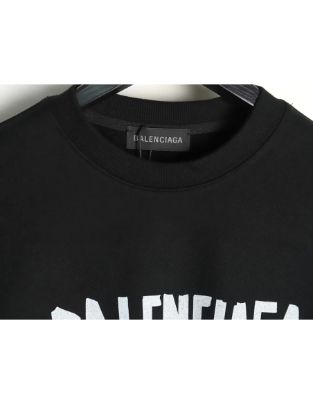 Balenciaga Mixed LOGO Print Lettering Crew Neck Sweatshirt,Balenciaga Sweatshirt,Sweatshirt,APPAREL