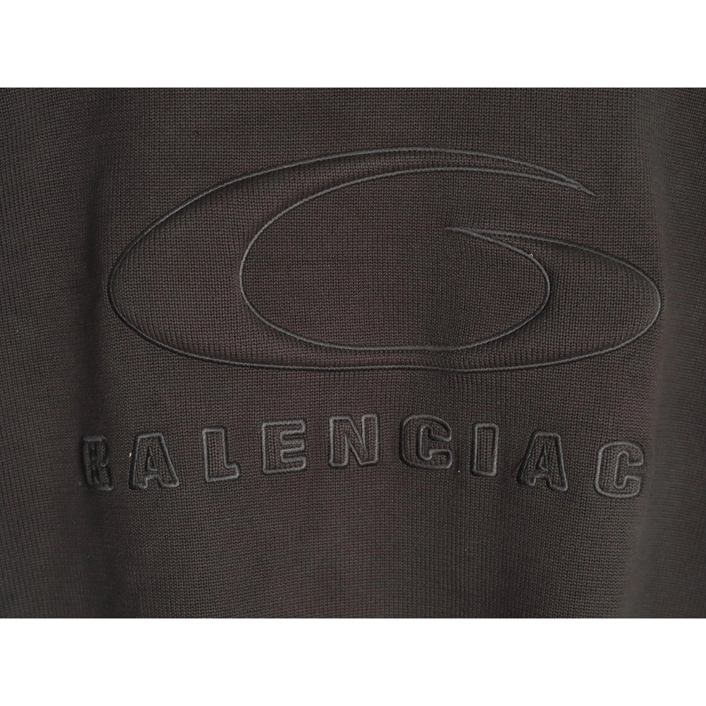 Balenciaga embossed threedimensional lettering hole knit sweater,Balenciaga Sweatshirt,Sweatshirt,APPAREL