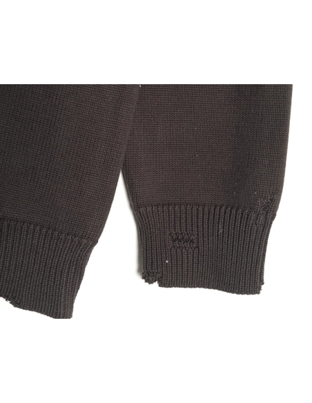 Balenciaga embossed threedimensional lettering hole knit sweater,Balenciaga Sweatshirt,Sweatshirt,APPAREL