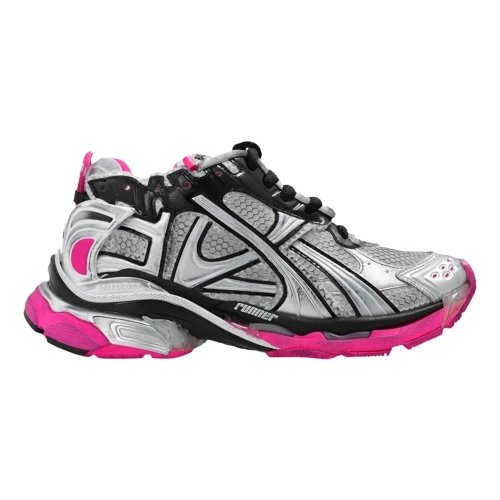 Balenciaga Runner Sneaker WornOut Silver Pink,Balenciaga Runner,BALENCIAGA
