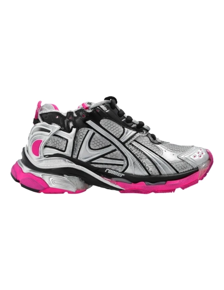 Balenciaga Runner Sneaker WornOut Silver Pink,Balenciaga Runner,BALENCIAGA