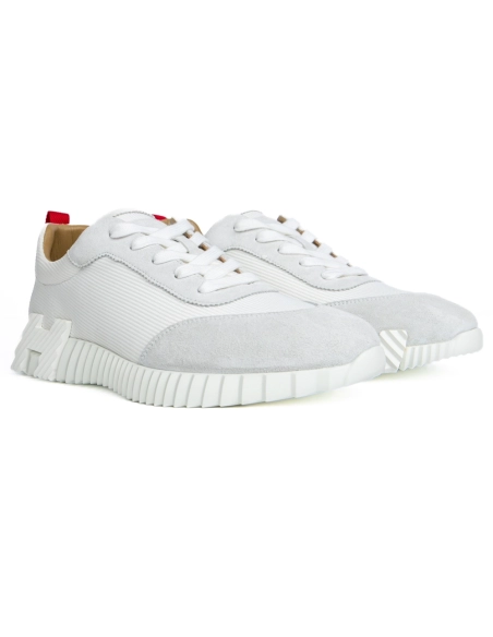 Hermes Bouncing sneakerWhite Grey,HERMES SHOES