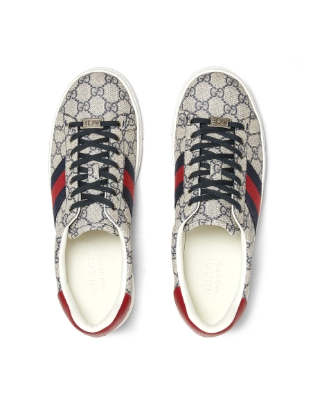 GUCCI ACE SNEAKER WITH WEB,GUCCI SHOES