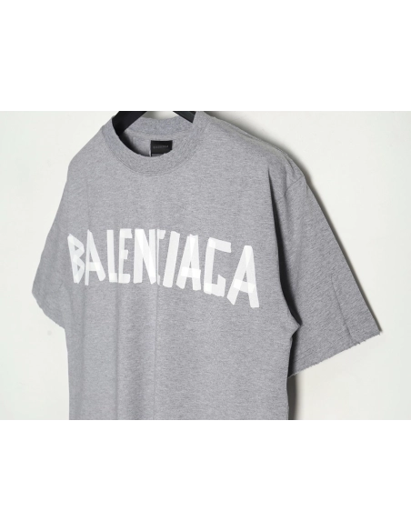 Balenciaga Tape Print Short Sleeve T-Shirt TSK7,Balenciaga