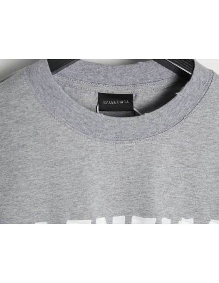 Balenciaga Tape Print Short Sleeve T-Shirt TSK7,Balenciaga