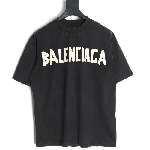 Balenciaga Tape Print Short Sleeve T-Shirt TSK5,Balenciaga