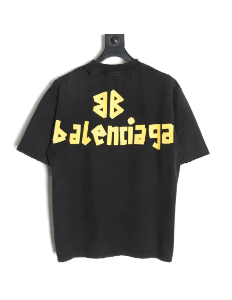 Balenciaga Tape Print Short Sleeve T-Shirt TSK5,Balenciaga
