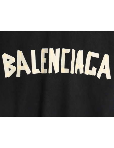 Balenciaga Tape Print Short Sleeve T-Shirt TSK5,Balenciaga