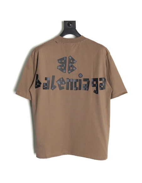 Balenciaga Tape Print Short Sleeve T-Shirt TSK2,Balenciaga