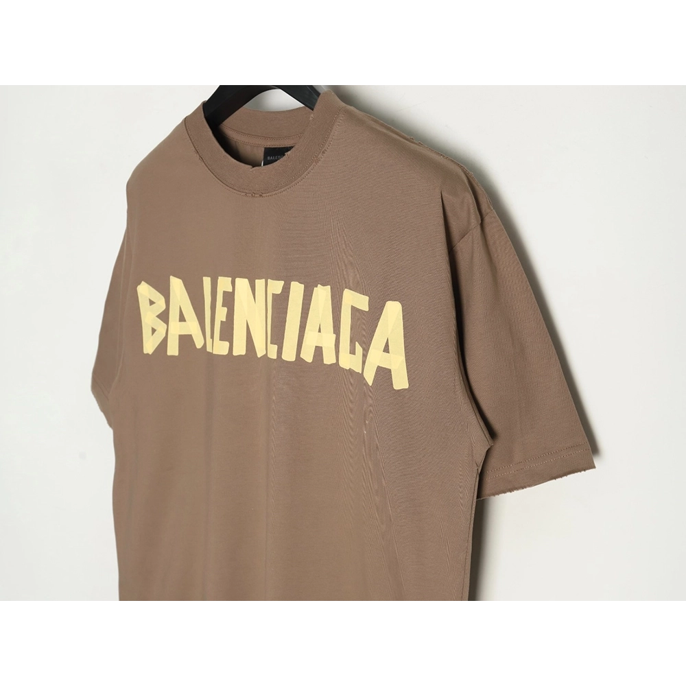 Balenciaga Tape Print Short Sleeve T-Shirt TSK2,Balenciaga