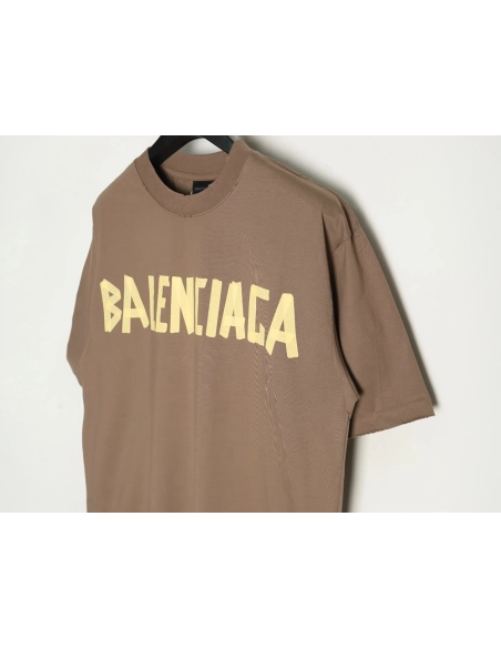 Balenciaga Tape Print Short Sleeve T-Shirt TSK2,Balenciaga