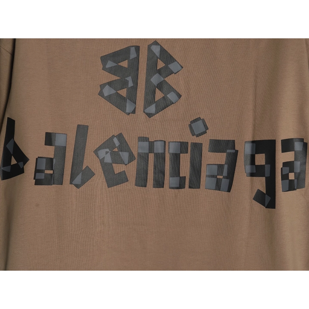 Balenciaga Tape Print Short Sleeve T-Shirt TSK2,Balenciaga