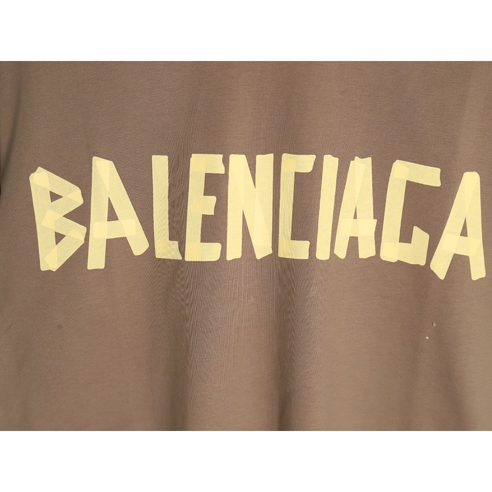 Balenciaga Tape Print Short Sleeve T-Shirt TSK2,Balenciaga
