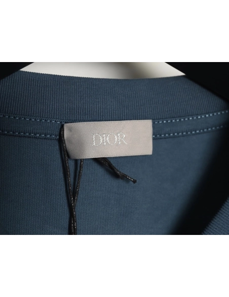 Dior four-color embroidered chapter letter T-shirt TSK2,Dior