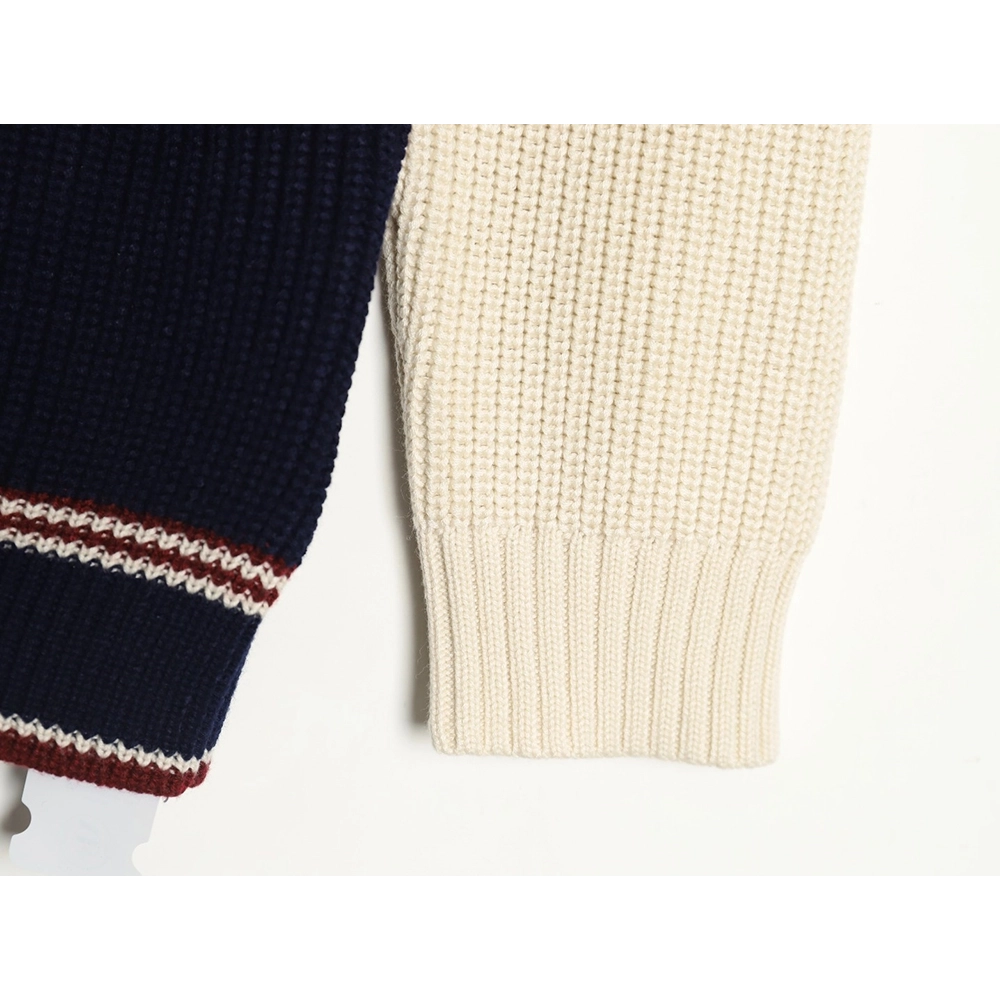 Miu Miu wool cashmere blend white and blue contrast color cardigan,Miu Miu