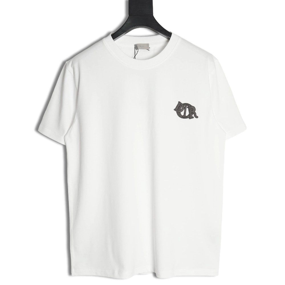 Dior four-color embroidered chapter letter T-shirt,Dior