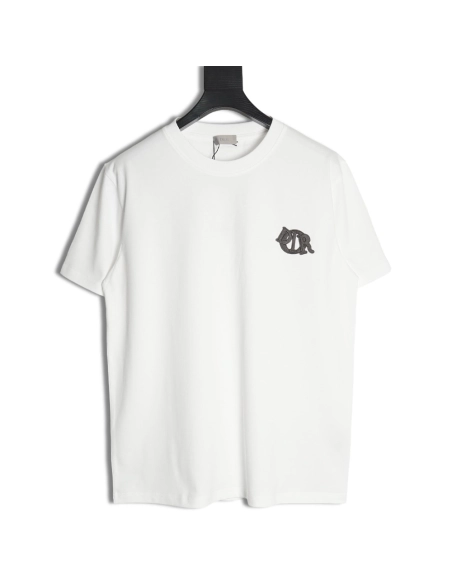 Dior four-color embroidered chapter letter T-shirt,Dior
