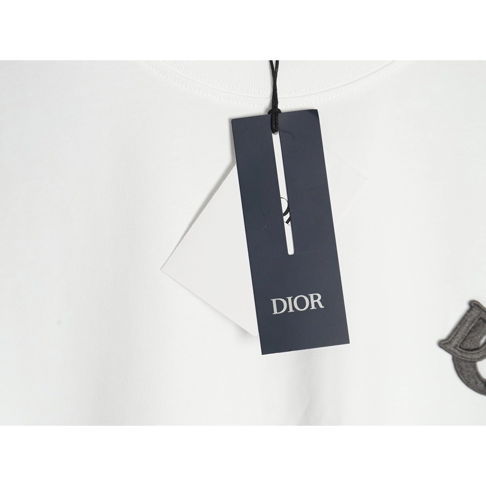 Dior four-color embroidered chapter letter T-shirt,Dior