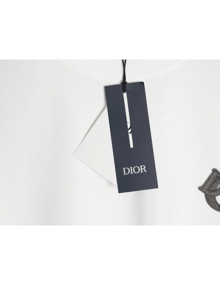 Dior four-color embroidered chapter letter T-shirt,Dior