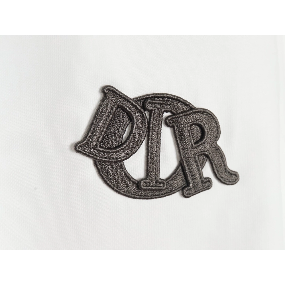 Dior four-color embroidered chapter letter T-shirt,Dior