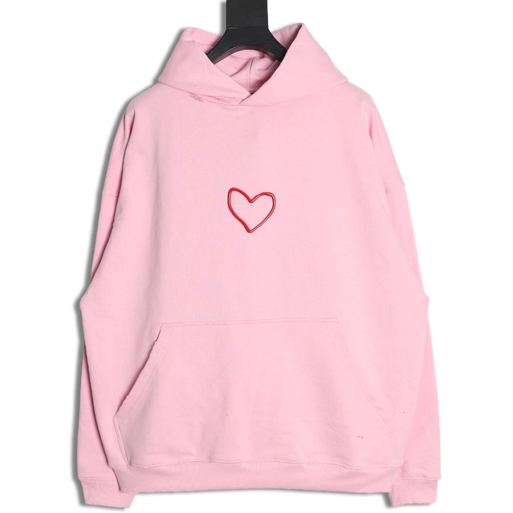 Balenciaga Valentines Day Love Hooded Sweatshirt,Balenciaga