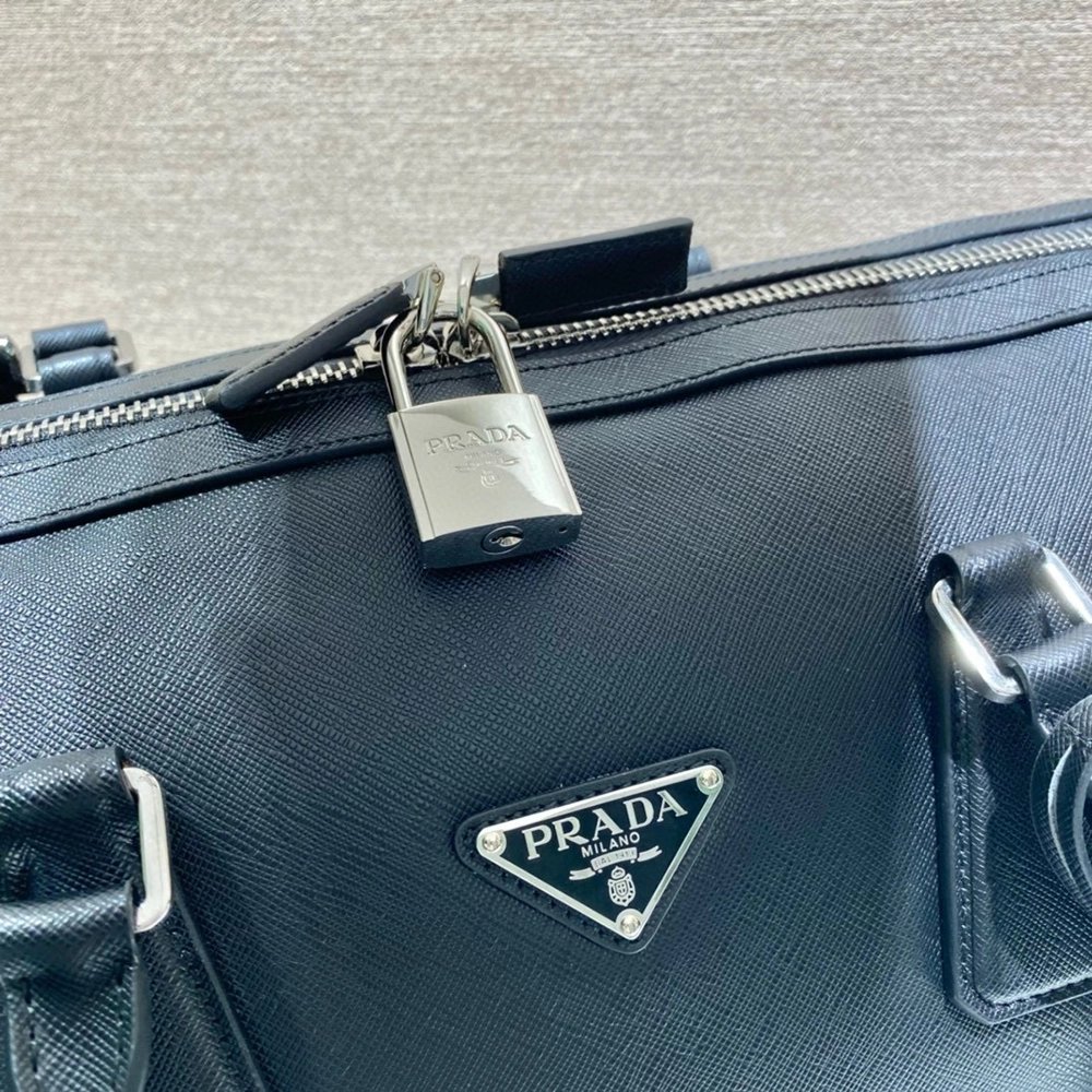 Prada Saffiano Leather Travel Bags 2VC018 50*27.5*25cm,Prada Bags