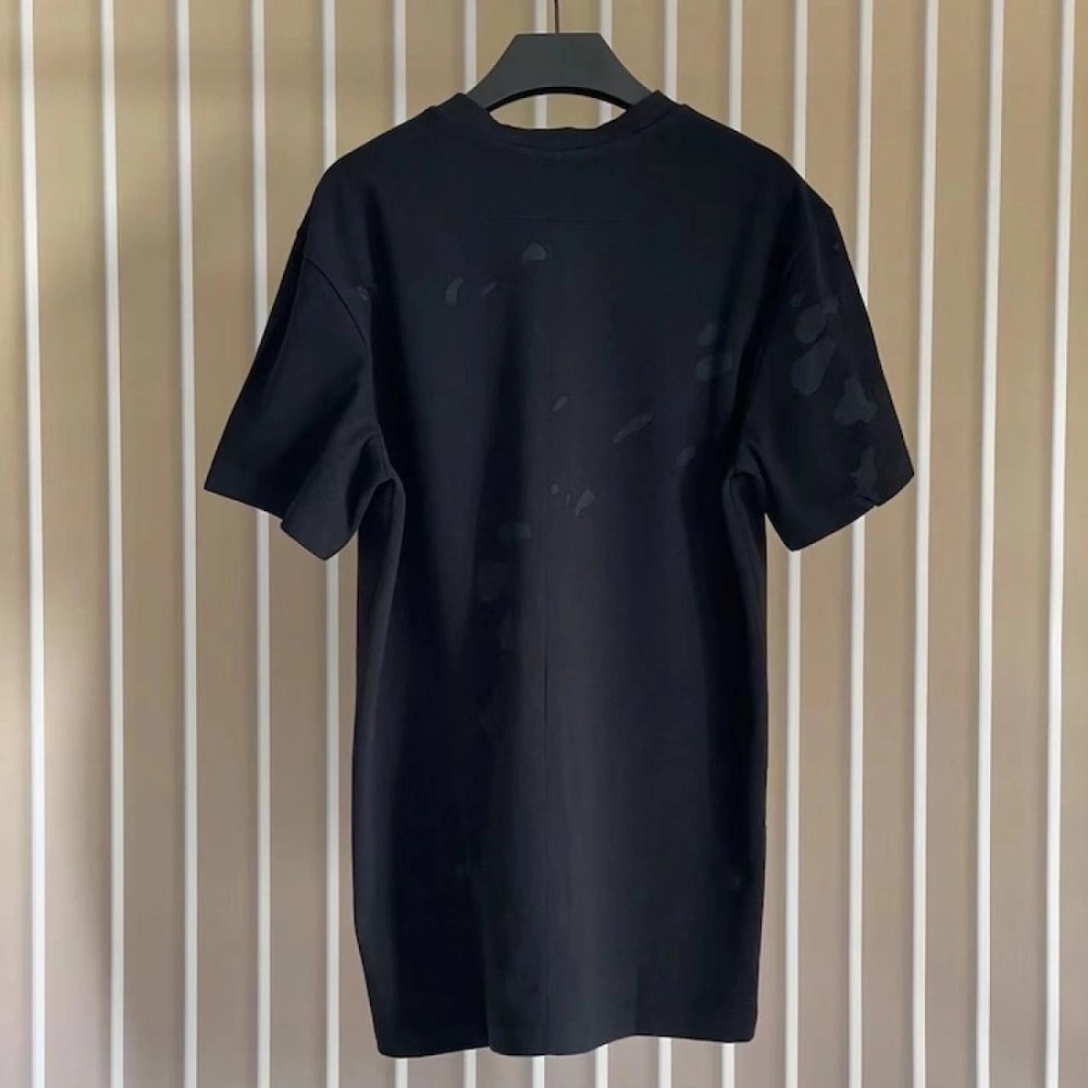 Givenchy Paris Distressed Oversized T Shirt Black Red,Givenchy T Shirt,Tshirt,Low price high quality.