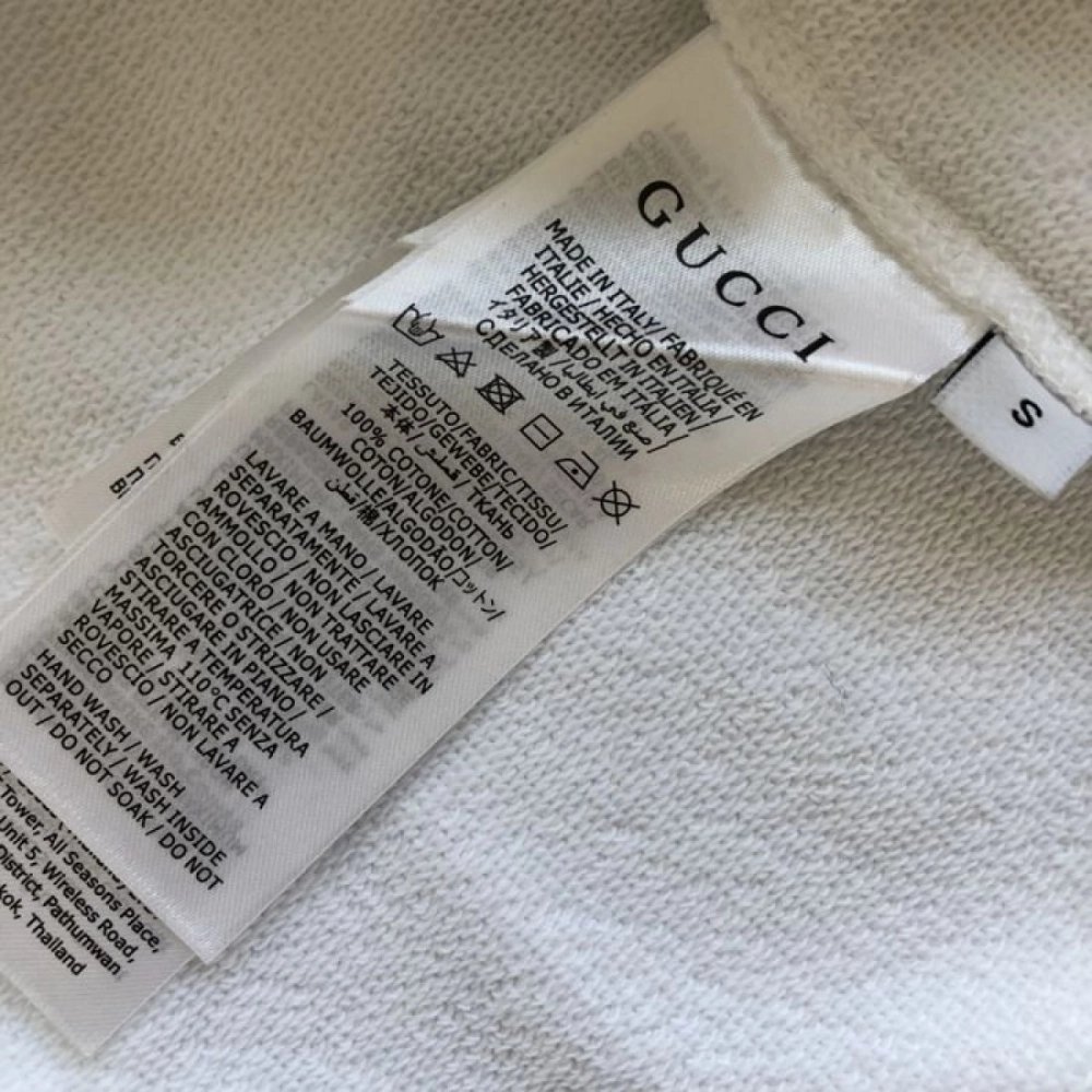 Gucci Printed cotton jersey T-shirt White,Gucci T Shirt,Tshirt,Low price high quality.