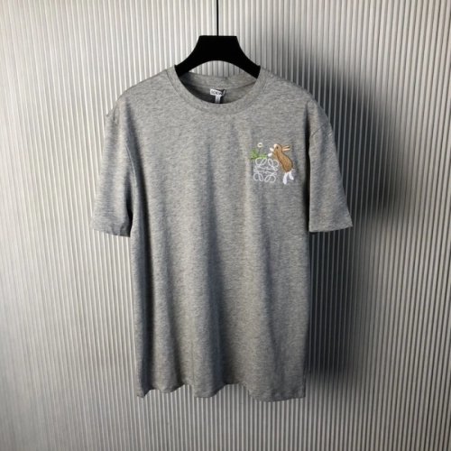 Loewe Relaxed fit T-shirt in cotton Grey,Loewe T Shirt,Tshirt,Low price high quality.
