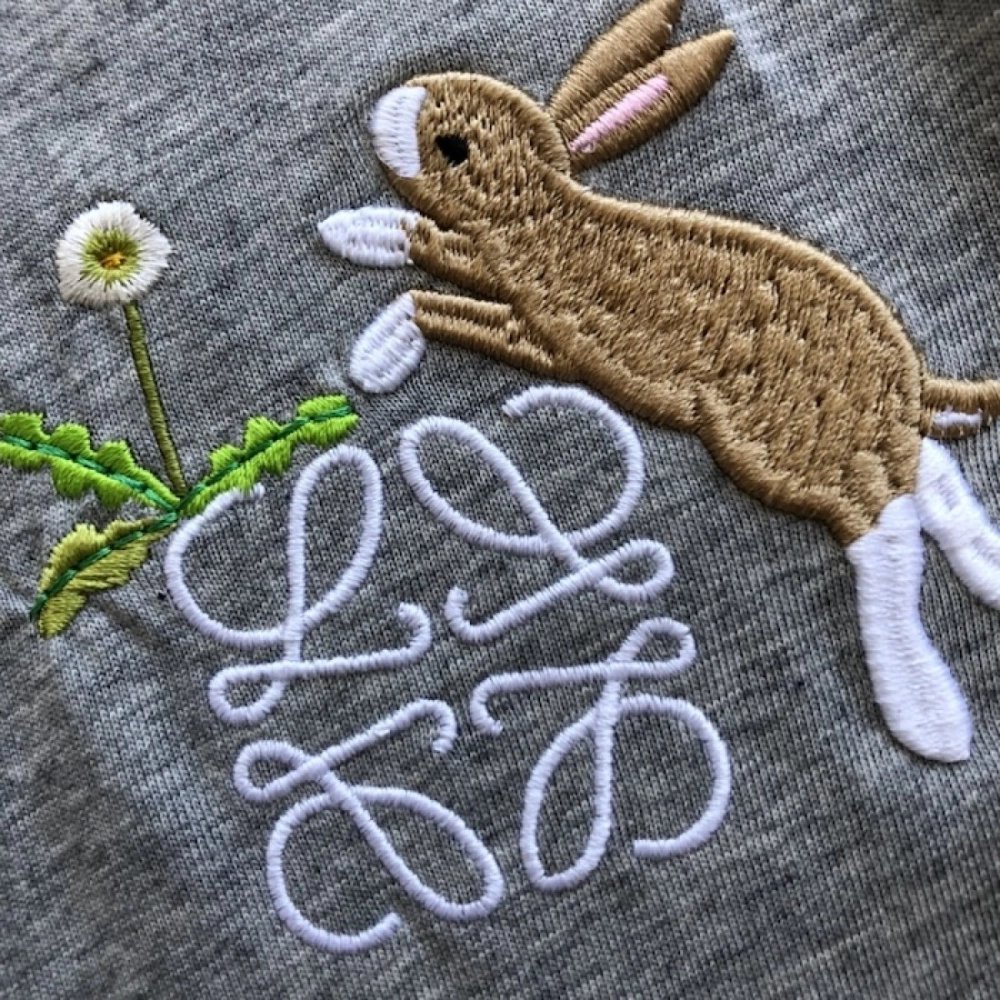 Loewe Relaxed fit T-shirt in cotton Grey,Loewe T Shirt,Tshirt,Low price high quality.