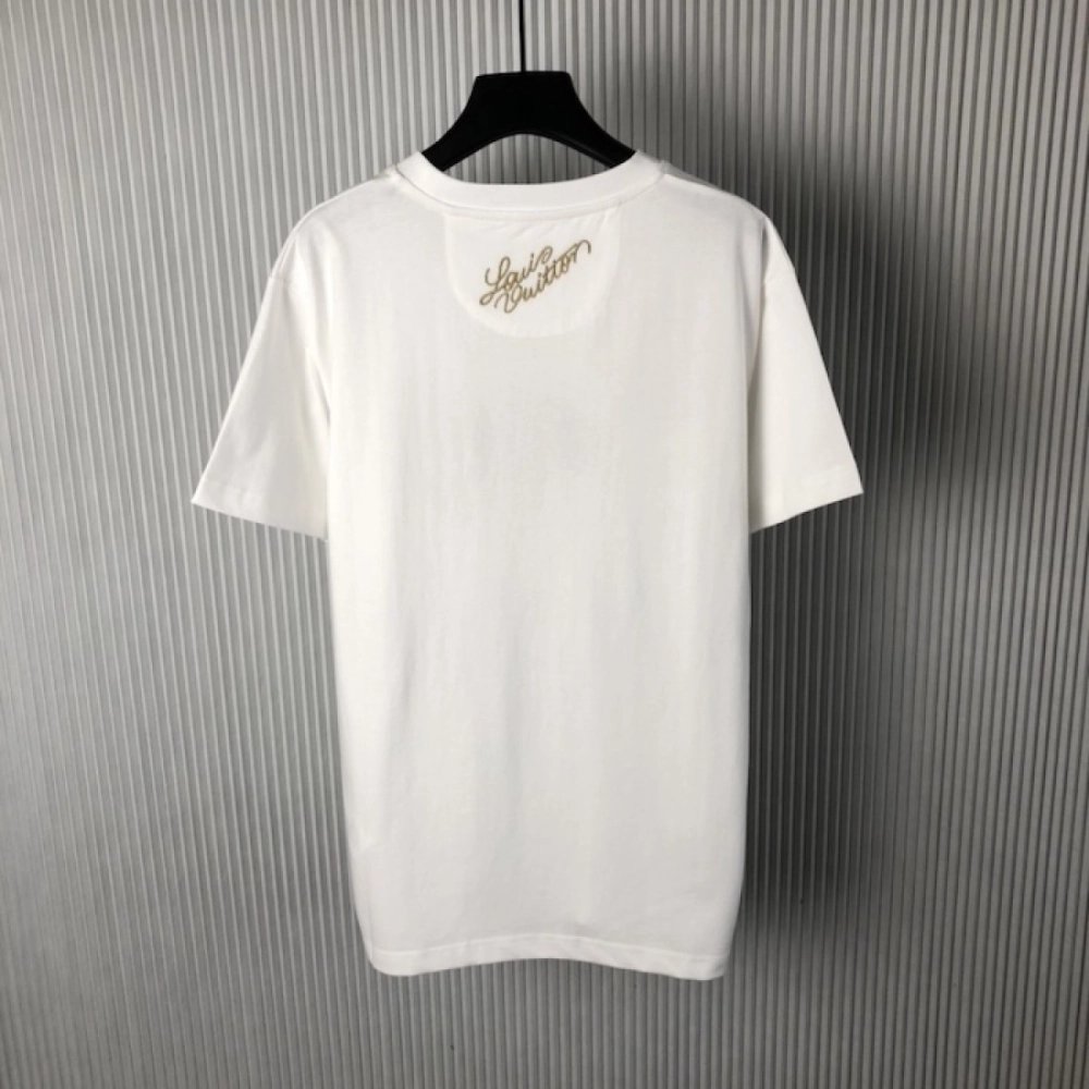 Louis Vuitton Embellished Cotton T-Shirt 1AGJZR,Louis Vuitton T Shirt,Tshirt,Low price high quality.