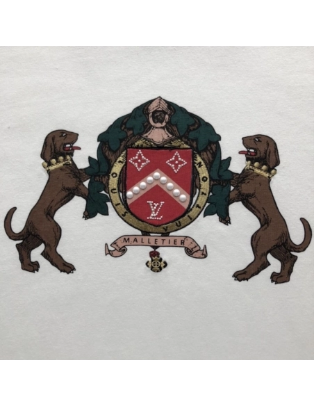 Louis Vuitton Embellished Cotton T-Shirt 1AGJZR,Louis Vuitton T Shirt,Tshirt,Low price high quality.