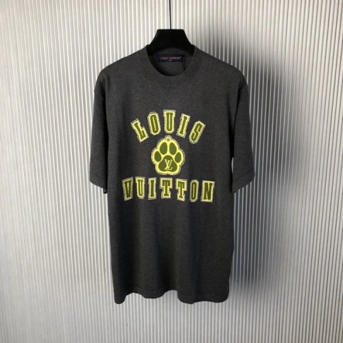 Louis Vuitton Embellished Short-Sleeved Cotton Crewneck 1AGJSB,Louis Vuitton T Shirt,Tshirt,Low price high quality.