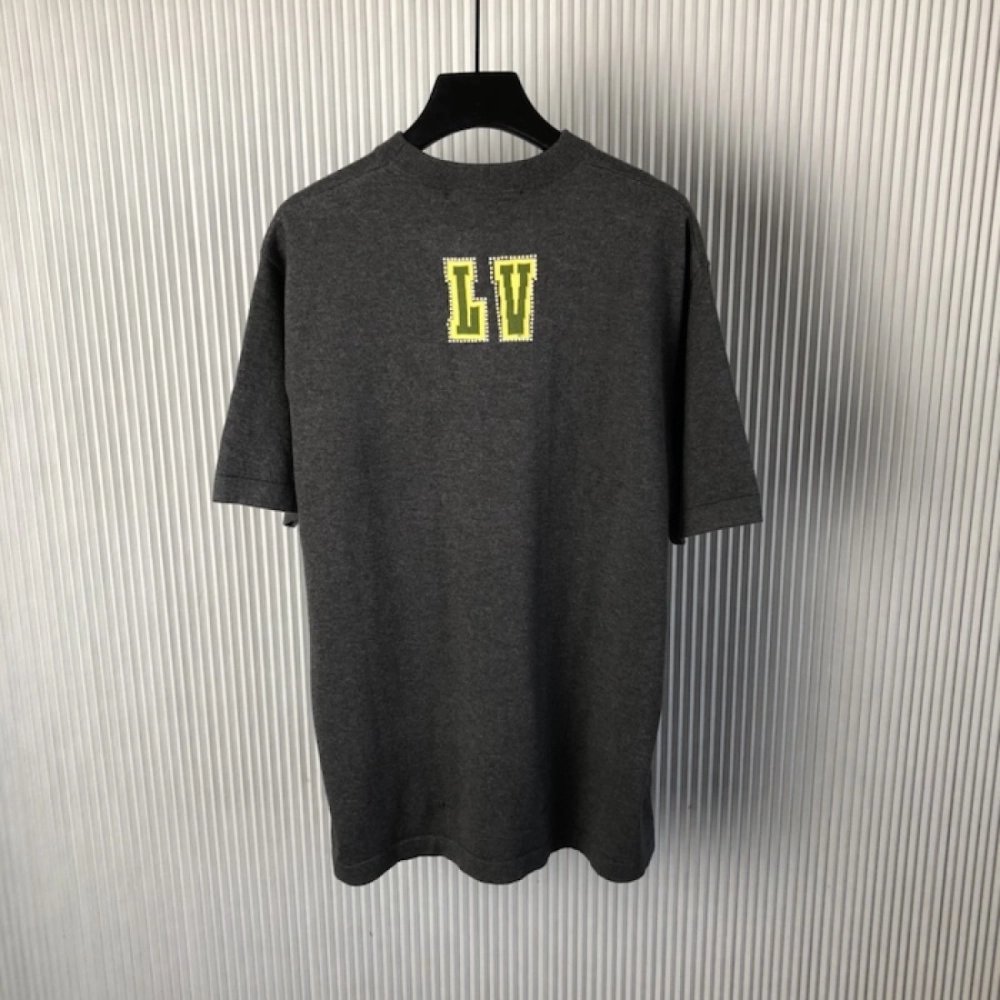 Louis Vuitton Embellished Short-Sleeved Cotton Crewneck 1AGJSB,Louis Vuitton T Shirt,Tshirt,Low price high quality.
