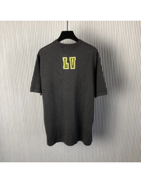 Louis Vuitton Embellished Short-Sleeved Cotton Crewneck 1AGJSB,Louis Vuitton T Shirt,Tshirt,Low price high quality.