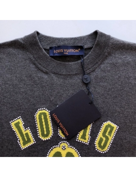 Louis Vuitton Embellished Short-Sleeved Cotton Crewneck 1AGJSB,Louis Vuitton T Shirt,Tshirt,Low price high quality.