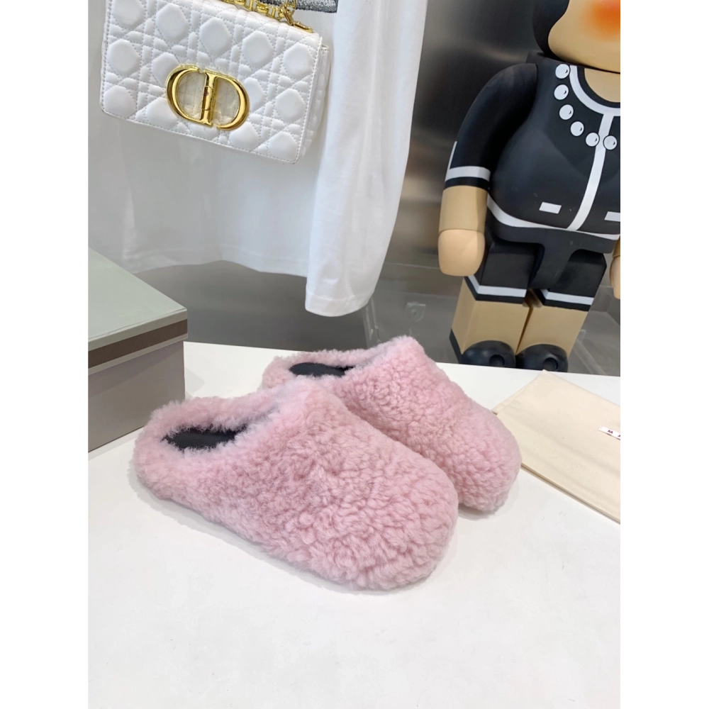 Marni Fussbett Sabot Slide Pink PB,Marni Slide,Men Sneakers