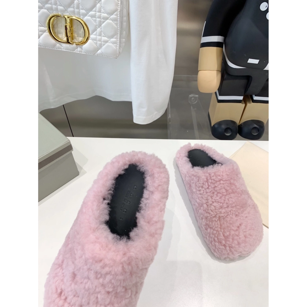 Marni Fussbett Sabot Slide Pink PB,Marni Slide,Men Sneakers