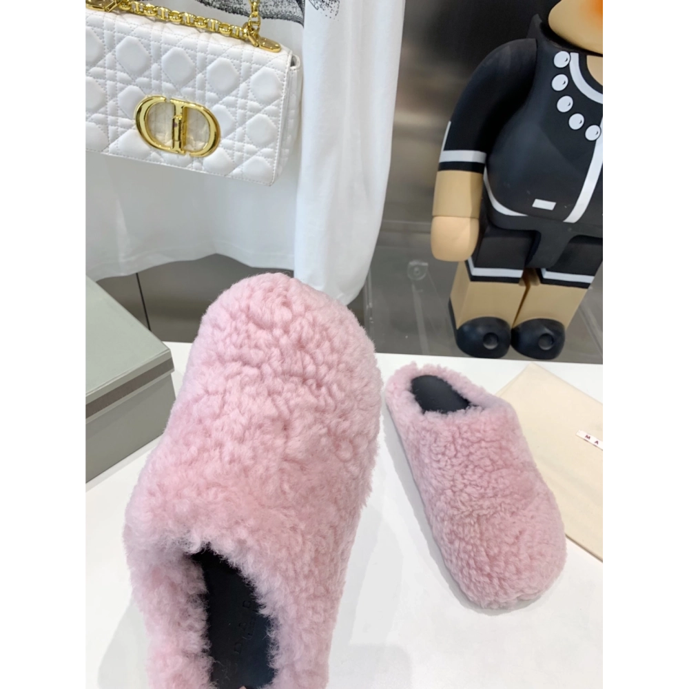 Marni Fussbett Sabot Slide Pink PB,Marni Slide,Men Sneakers