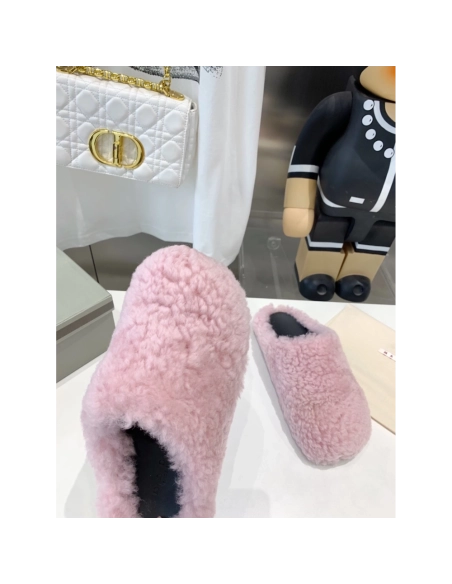 Marni Fussbett Sabot Slide Pink PB,Marni Slide,Men Sneakers