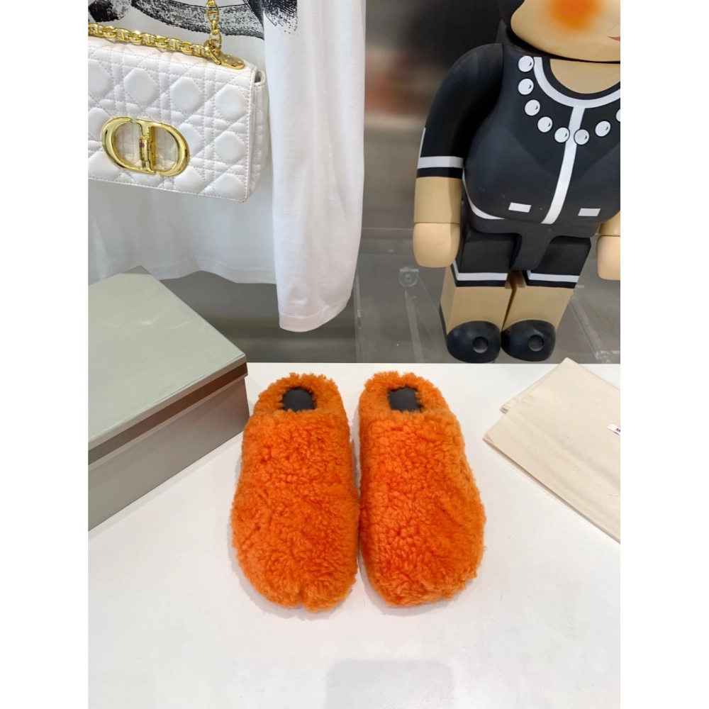 Marni Fussbett Sabot Slide Orange PB,Marni Slide,Men Sneakers