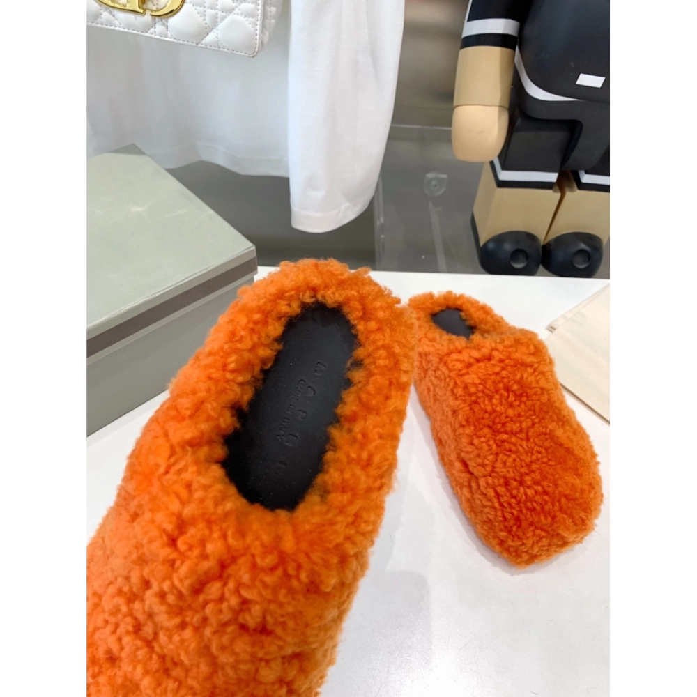 Marni Fussbett Sabot Slide Orange PB,Marni Slide,Men Sneakers