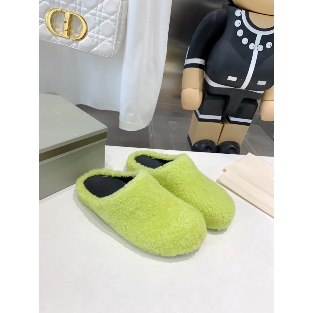 Marni Fussbett Sabot Slide Green PB,Marni Slide,Men Sneakers