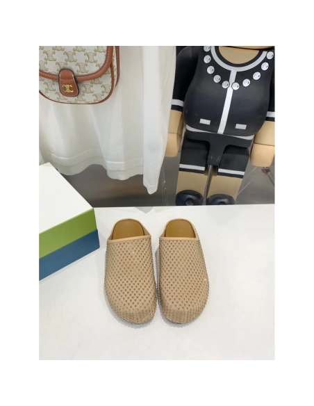 Marni Yellow Fussbett Sabot Slide With Rhinestones,Marni Slide,Men Sneakers